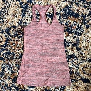 LULULEMON Workout Top - Racerback Pink and Gray 4